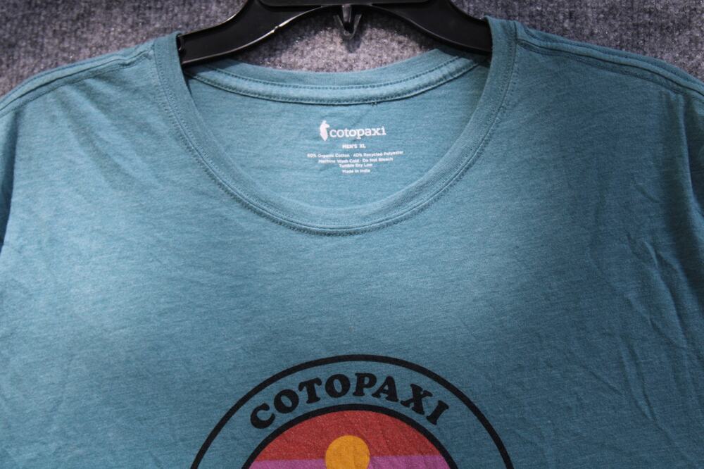 Cotopaxi Men's Sunny Side Organic Cotton Blend Mountain Sunset Circle Logo